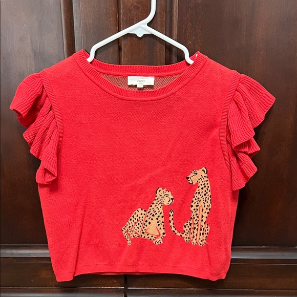 entro Sweaters - Entro  Sweater with Leopard Design